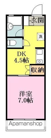 キャッスルサガ 203号室 間取り