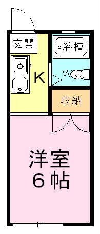 ハイツグリーンヒル 101号室 間取り