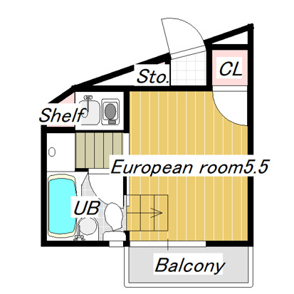 ベルコーポ 201号室 間取り
