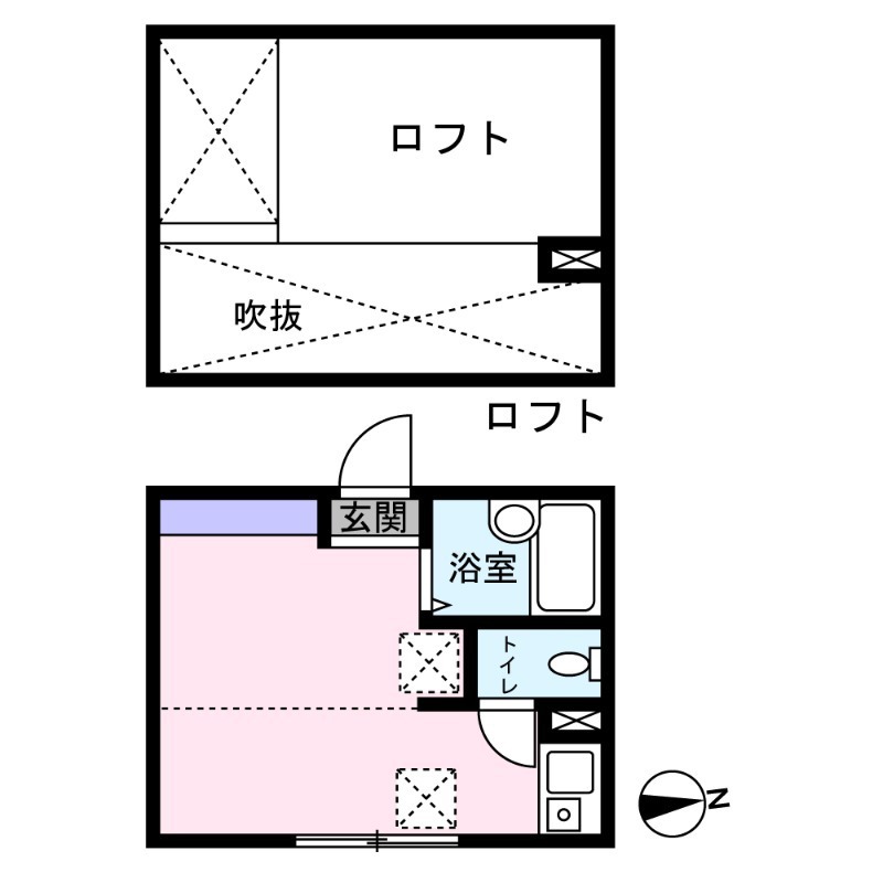 ミルプラージュ 102号室 間取り
