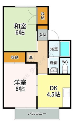 ハイツひるみＦ 202号室 間取り