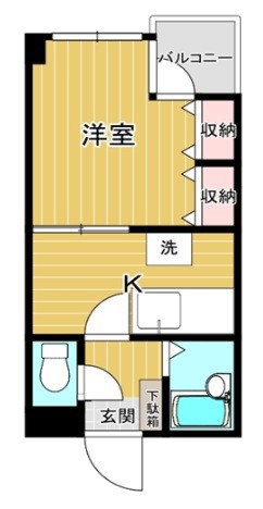 セントビック津田沼 104号室 間取り