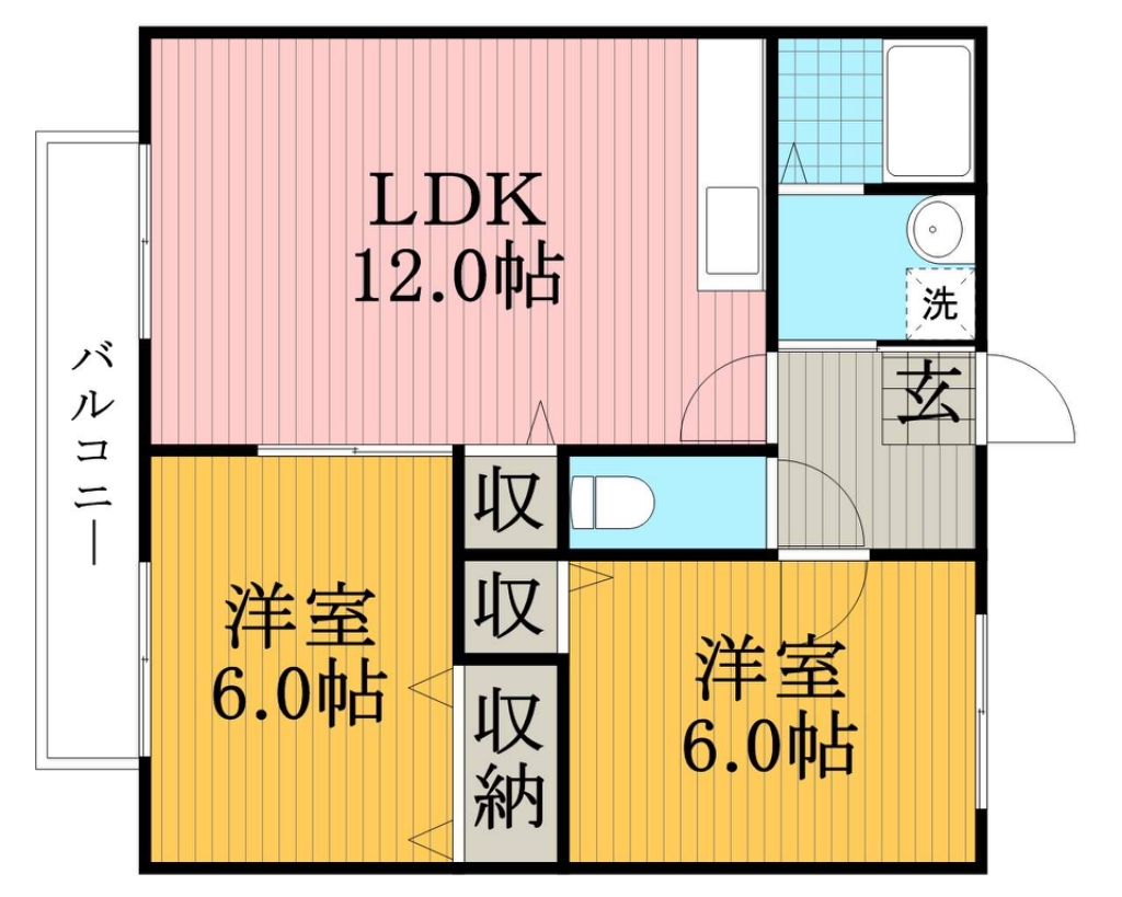 プランドールＢ棟 101号室 間取り