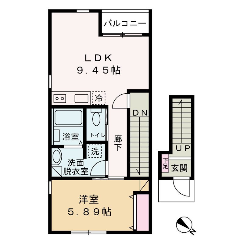 マンダリンツリー 205号室 間取り