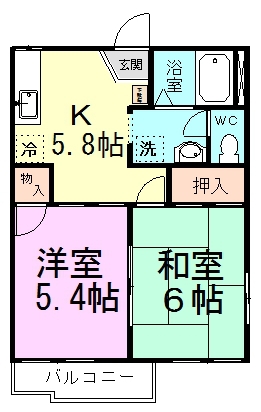 ハイネス王子台 101号室 間取り