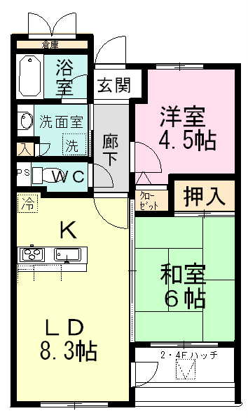 ラ・フォレ２７ 402号室 間取り