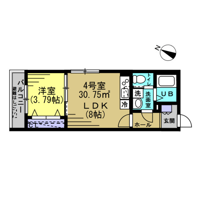 ルノン薬円台 304号室 間取り