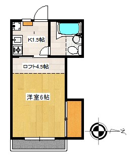 ハイツテイク・オー 102号室 間取り
