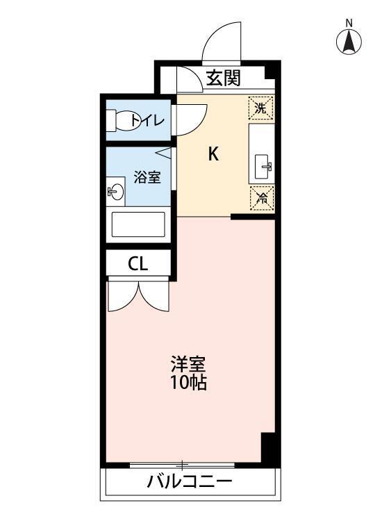 実籾フラッツ 102号室 間取り