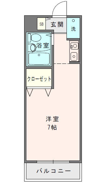 サンハイツ習志野（習志野台５丁目） 409号室 間取り