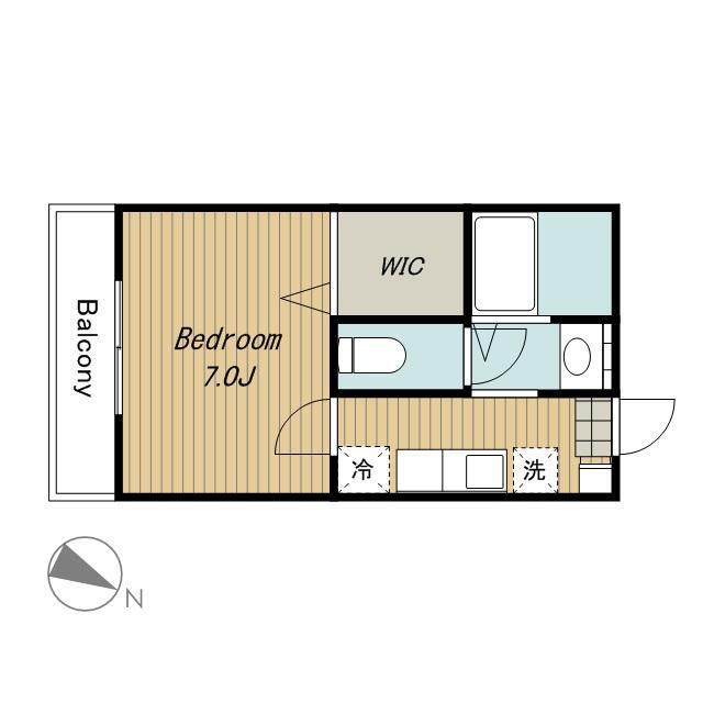アレンデール 104号室 間取り