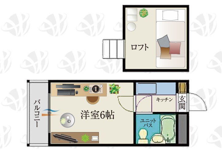 ｂ&rsquo;ＣＡＳＡ京成大久保ｒｅーｂｏｒｎ（ビーカーサケイセイオオクボ 106号室 間取り