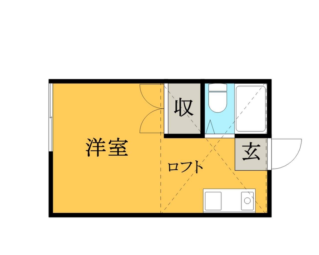 ローズハウス 205号室 間取り
