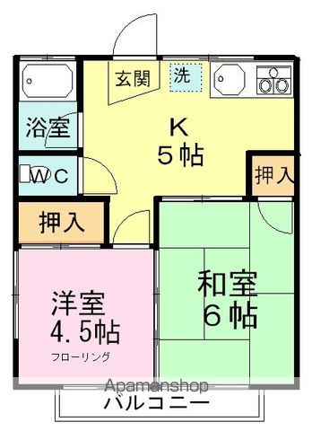 カーサつるや 201号室 間取り