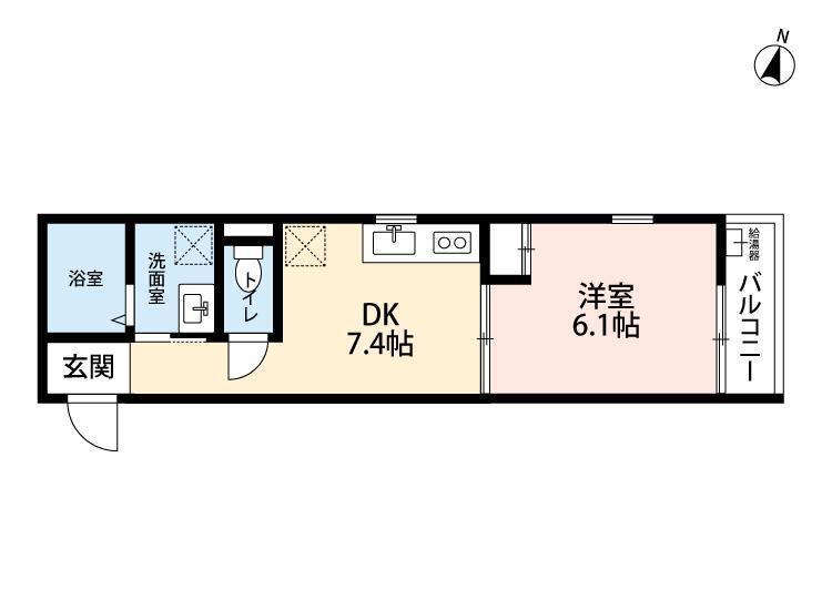 コイノニアハウス 204号室 間取り