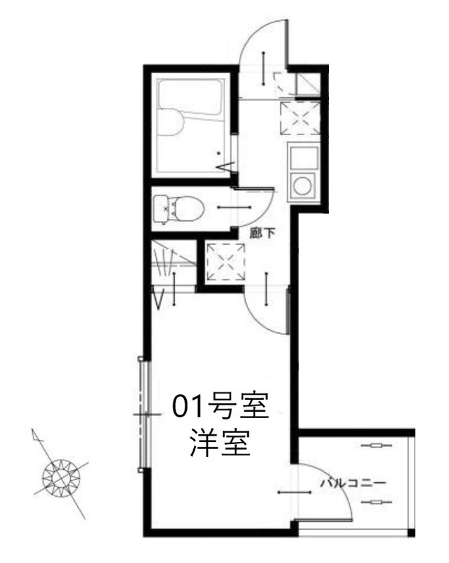 メルディア津田沼 201号室 間取り