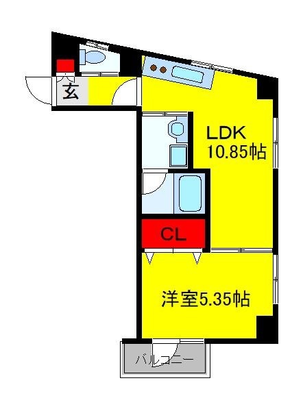 ソフィア・コート津田沼 602号室 間取り