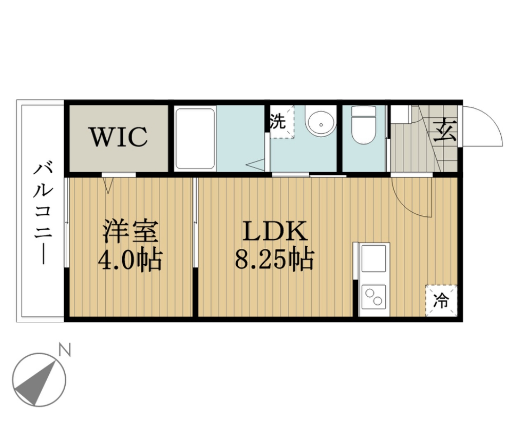 アイナ八千代緑が丘 202号室 間取り