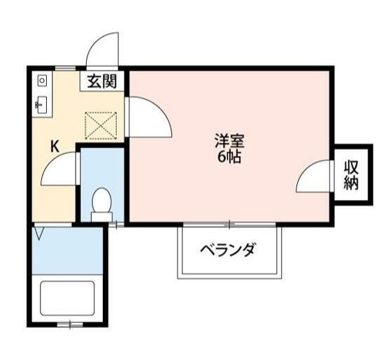 ファミール仲村Ｂ 102号室 間取り