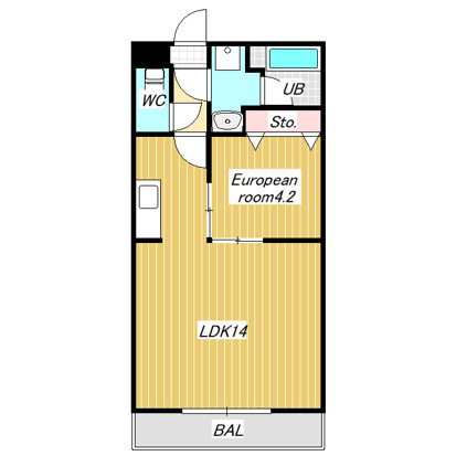 モアナ・ラニ 302号室 間取り