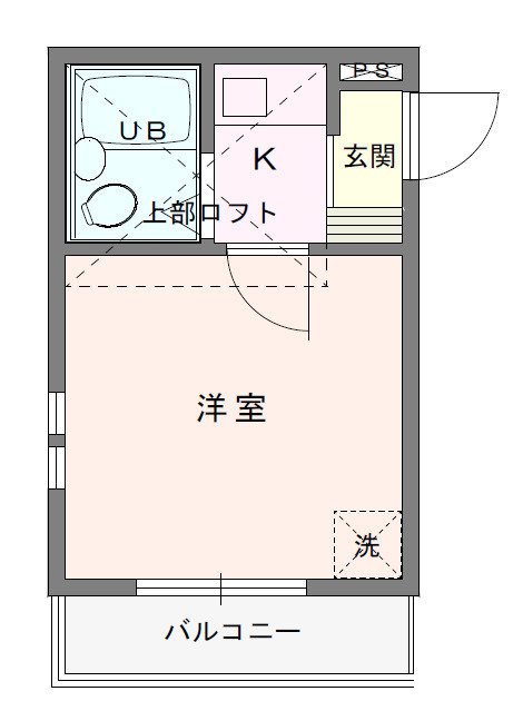 スクエア二和向台Ⅱ 201号室 間取り