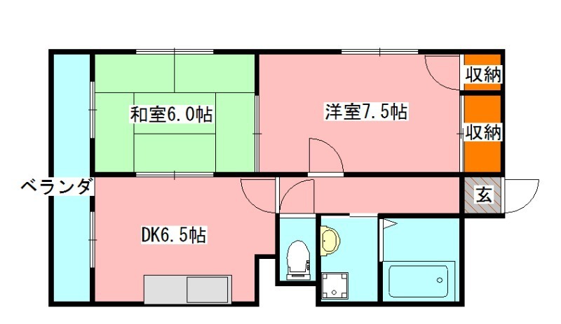 メゾンミカド 302号室 間取り