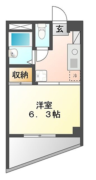 カネマン第３ビル 202号室 間取り