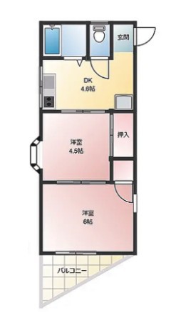 カネマン第３ビル 203号室 間取り