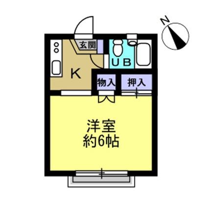 ミキハイツ 202号室 間取り