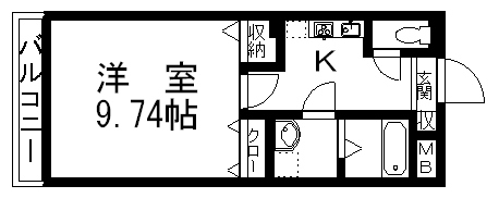 メゾンオクガワ 303号室 間取り