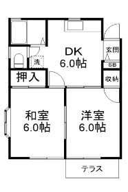 グリーンハイツＡ 105号室 間取り