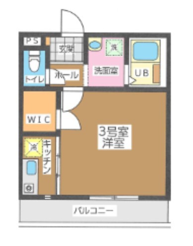 オコナ 303号室 間取り