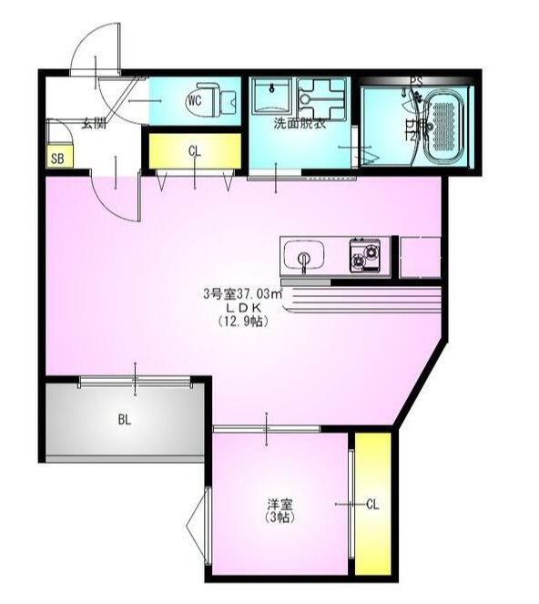 ＲＥＧＡＬＥＳＴ　八千代緑が丘 103号室 間取り