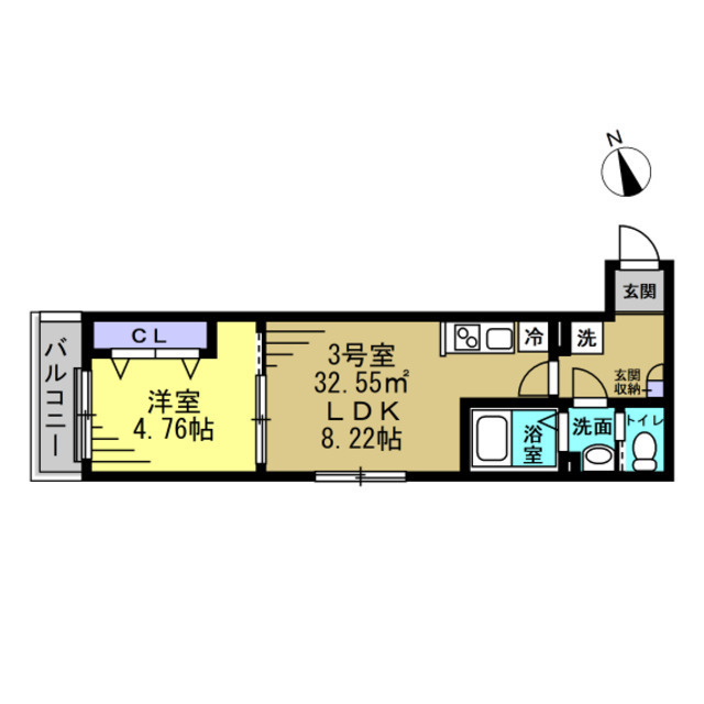 ＹＳＡ薬園台 103号室 間取り