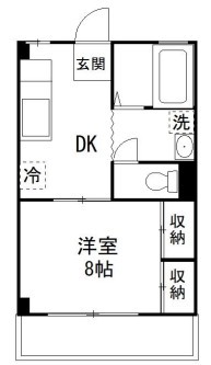 さくらビル 206号室 間取り