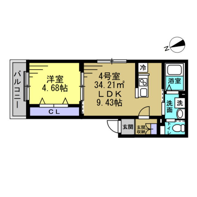 ＹＳＡ薬園台 204号室 間取り