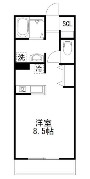 ＬＡ　ＳＵＡＣＡＳＡ　Ｄ 105号室 間取り
