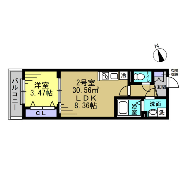 ＹＳＡ薬園台 202号室 間取り
