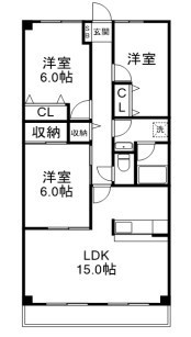 サエラ八千代台 406号室 間取り