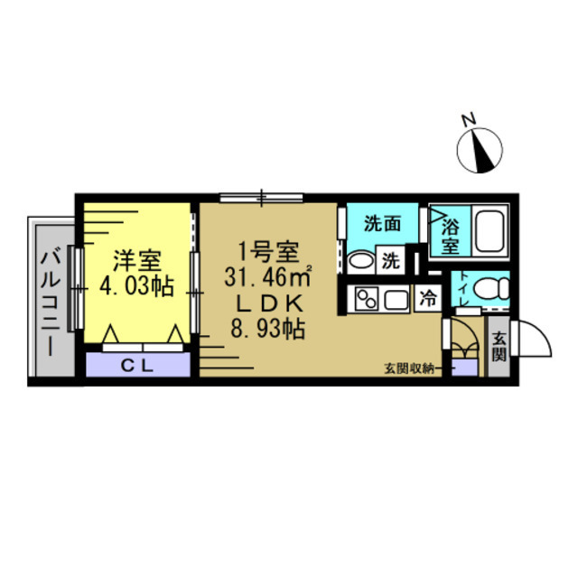 ＹＳＡ薬園台 101号室 間取り
