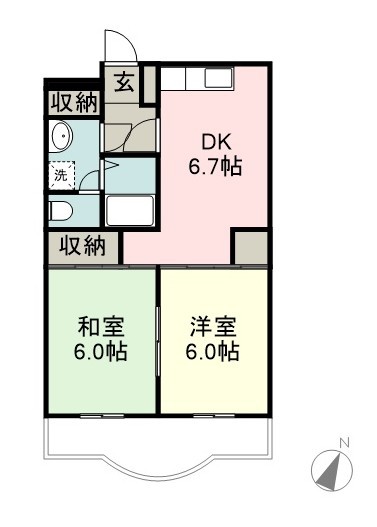 ＬＡＺＦＩＴＨユーカリが丘 303号室 間取り