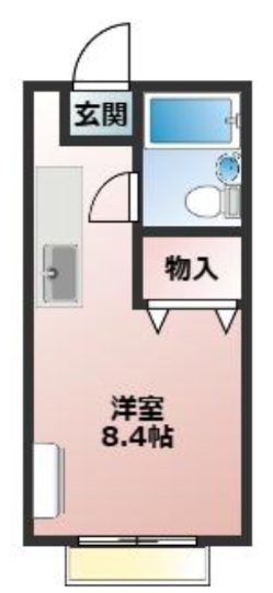 コーポ四季 104号室 間取り