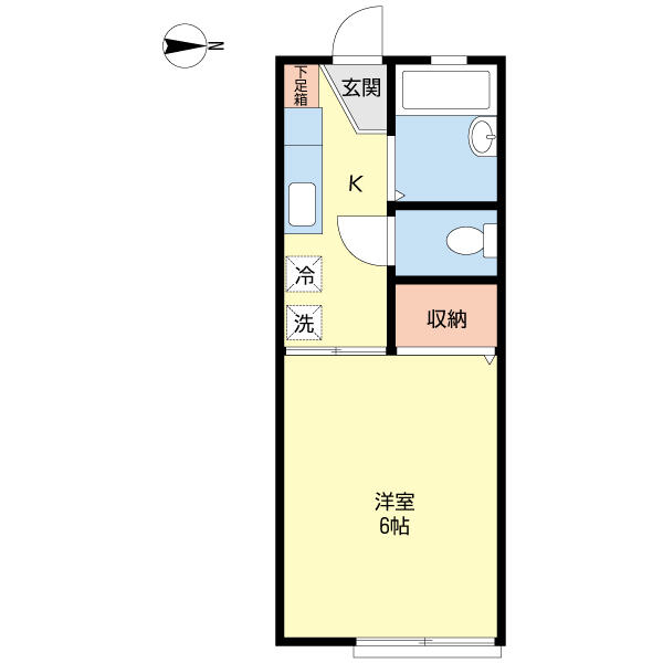 ロジュマンＮＳＢ棟 101号室 間取り