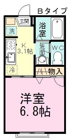 プランドール屋敷 105号室 間取り