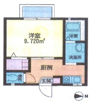 サークルセブン 105号室 間取り