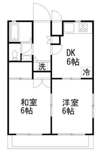 グリーンパレス 101号室 間取り