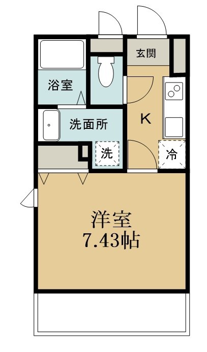 ガレット津田沼 304号室 間取り