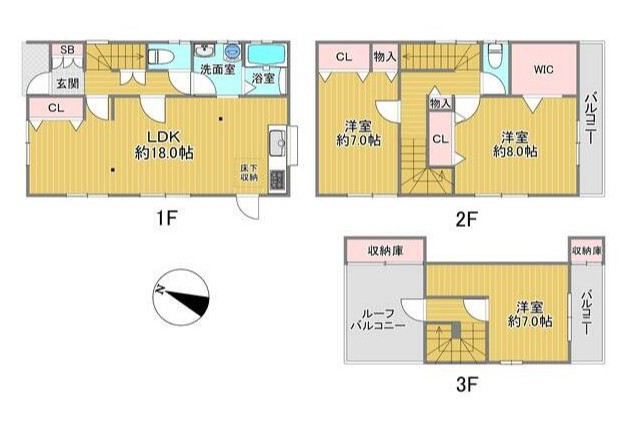 習志野市本大久保３丁目戸建 間取り