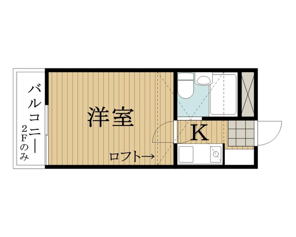 Ｃｒｅｃｅｒ船橋（クレセールフナバシ） 202号室 間取り