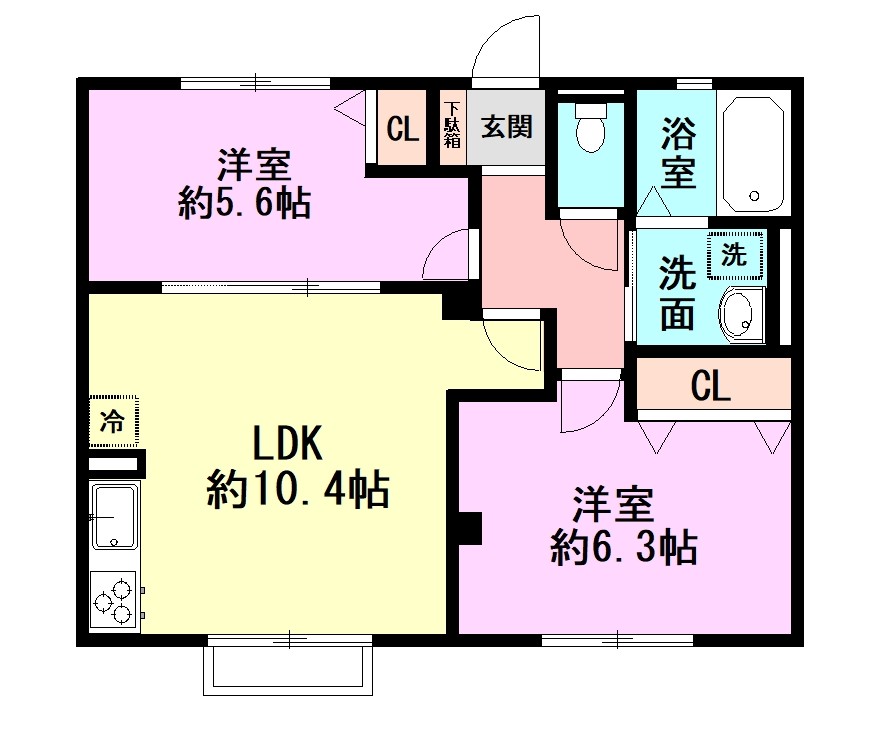 仮）宮前３丁目ハイム 201号室 間取り